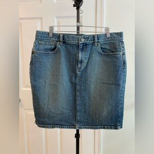 Ralph Lauren Blue Denim Pencil Skirt